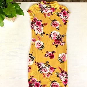 Love Chelsey Yellow Floral Dress